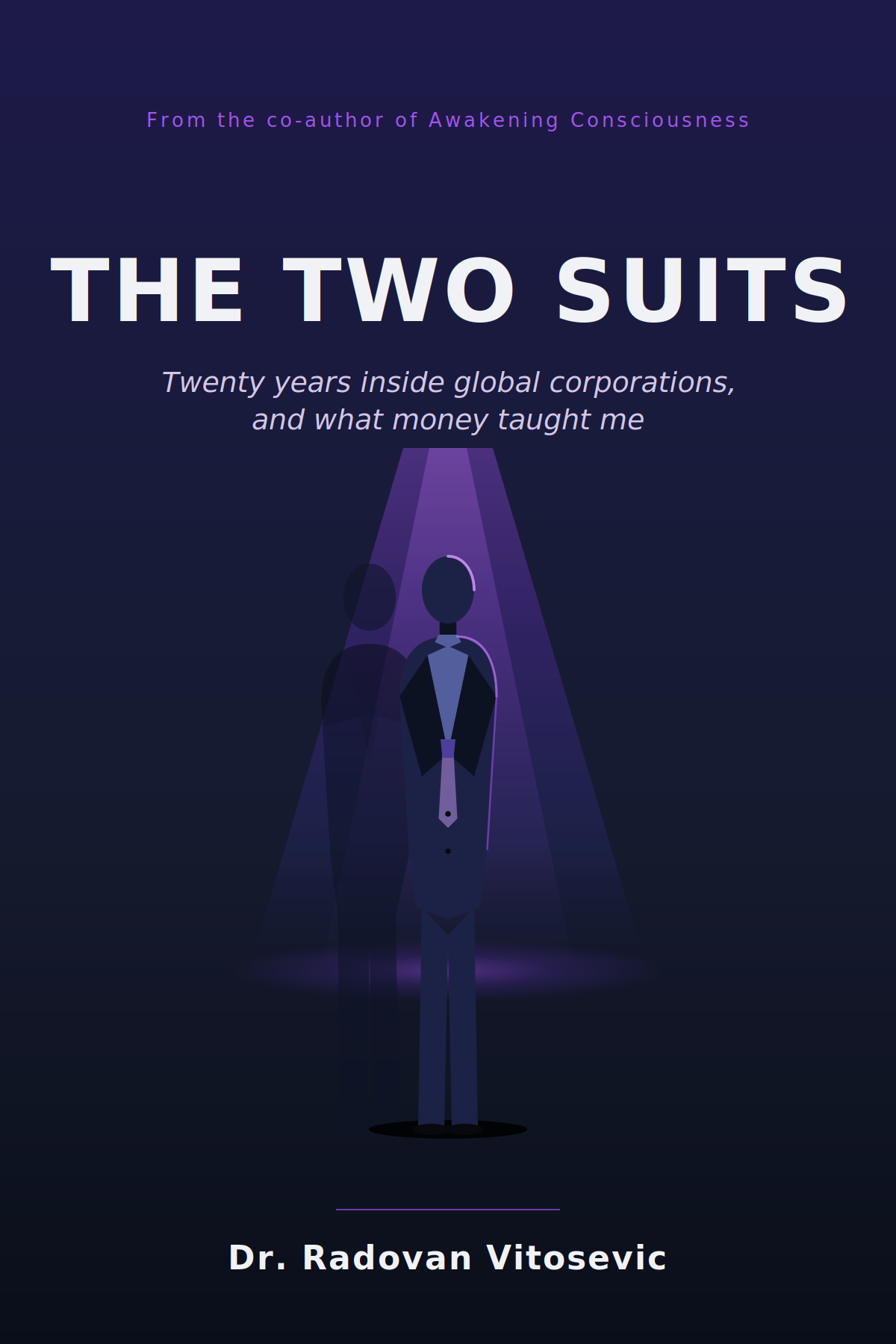 The Two Suits, бизнис мемоар од Др. Радован Витошевиќ - корица